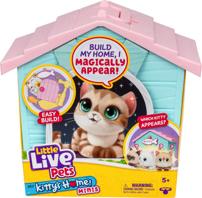 Little Live Pets My Kitty's Home Mini Playset Plush Reveal