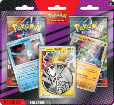Pokemon TCG: Enhanced 2-Pack Blister (Team Rocket's Articune, Zapdos, and Tyranitar)