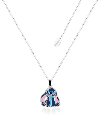 Disney Lilo and Stitch Droopy Ears Enamel Necklace