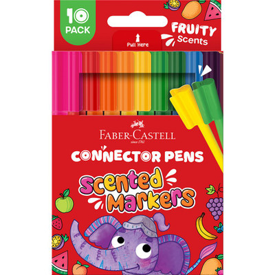 Faber-Castell Connector Pens Fruity Scents 10 Pack Faber-Castell Connector Pens Fruity Scents 10 Pack