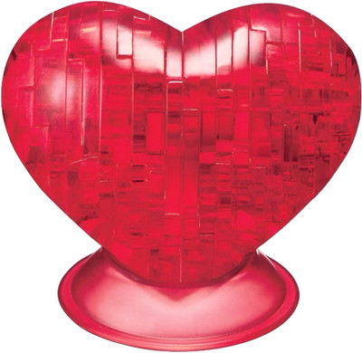 3D Crystal Puzzle - Red Heart