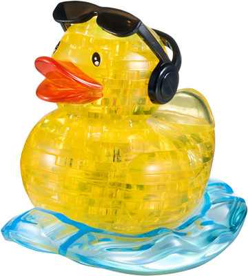 3D Crystal Puzzle - Bathing Duck