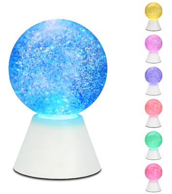 Colour Changing Glitter Ball Night Light 