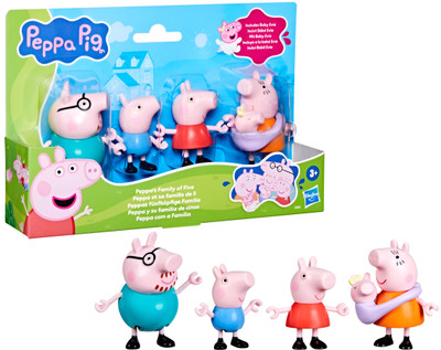 Peppa Pig Peppa's Family of Five Figure Set