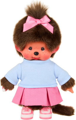 Monchhichi Skirt & Sneakers Girl Plush Doll