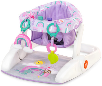 Bright Starts Learn-to-Sit 2-Position Floor Seat - Purple Paradise
