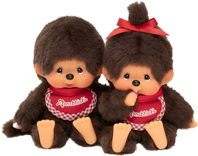 Monchhichi - Boy & Girl Beannie Plush Doll