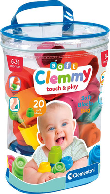 Clementoni Baby Soft Blocks 20 Colourful Blocks