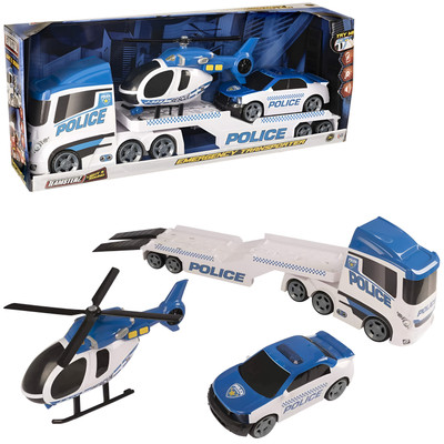 Teamszterz Light & Sound Police Helicopter Transporter