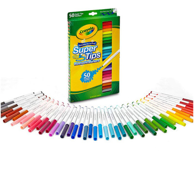 Crayola Washable Super Tips Markers 50 Count