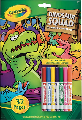 Crayola Dinosaur Squad Colouring & Markers Pad