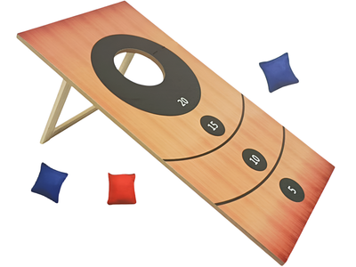 Backyard Blitz Wooden Cornhole Toss Game 