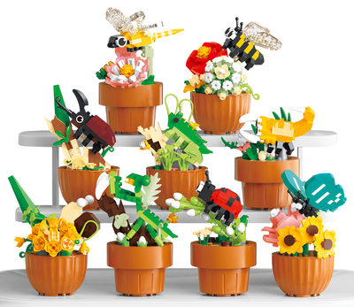 Flower Love Potted Flowers and Insects Set 1779pcs 