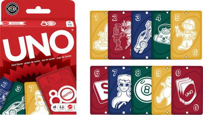 UNO Mattel 80th Ruby Red