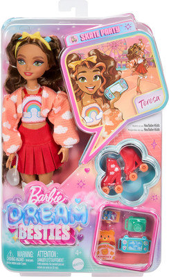 Dream Besties Barbie Teresa Roller Skating Fashion Doll