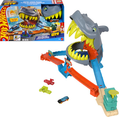 Hot Wheels City Shark Chomp Beach