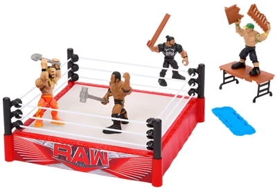 WWE Knuckle Crunchers Rebound Ring & Action Figure