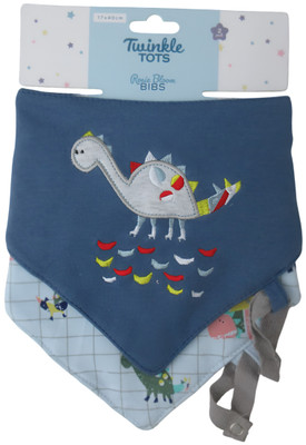 Twinkle Tots - Dribble Bib Dino Parade 2 Pack