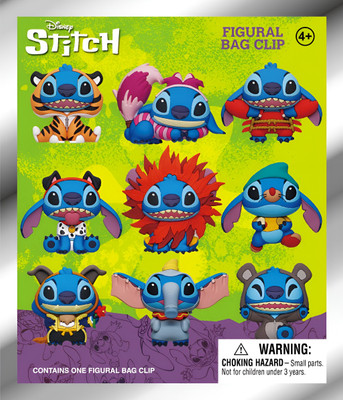 Lilo & Stitch - Stitch in Costume PVC Bag Clips S01 Blind Bag