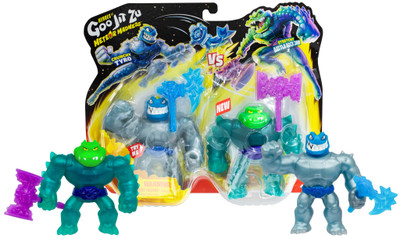 Heroes of Goo Jit Zu Meteor Mania Pack Tyro Vs Battle Rock Jaw