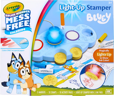 Crayola Bluey Colour Wonder Mess Free Light-Up Stamper