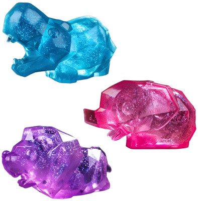Smooshos Super Squeeze Glow-in-the-Dark Polyhedron Animals