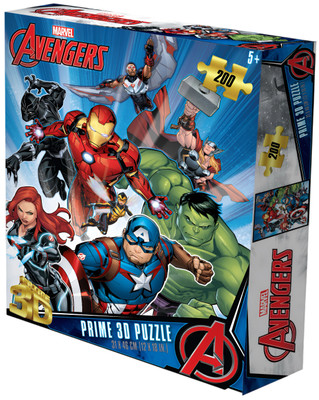 Marvel Avengers Figure 3D Jigsaw Puzzle 200pc