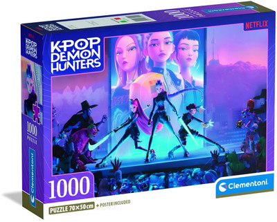 Clementoni - K-Pop Demon Hunters Compact 1000pc Jigsaw Puzzle