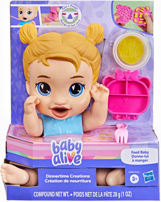 Baby Alive Dinnertime Creations Blonde Hair Baby Doll