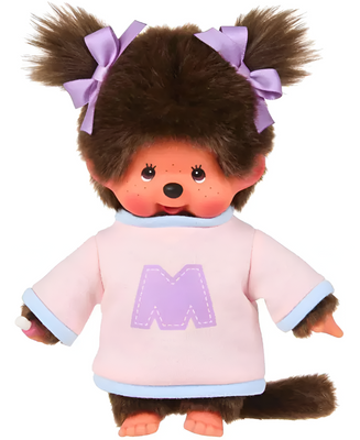 Monchhichi - Girl Bi-Coloured Sweater Plush Doll