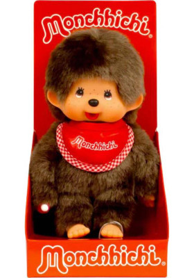 Monchhichi - Super Soft Boy Red Plush Doll