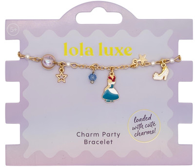 Lola Luxe - Sparkle Star & Shoe Charm Bracelet