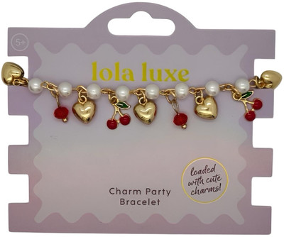 Lola Luxe - Cherry and Hearts Bracelet