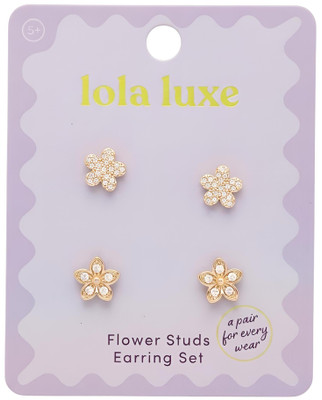 Lola Luxe - Flower Studs Earrings 2 Sets