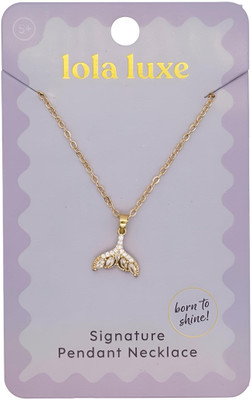 Lola Luxe - Gold Fish Tail Necklace
