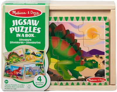 Melissa & Doug - Dinosaurs Puzzles in a Box