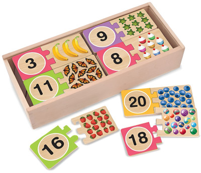 Melissa & Doug - Numbers Wooden Puzzle Cards