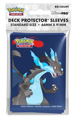 Pokemon Mega Charizard x Deck Protector Sleeve 65ct