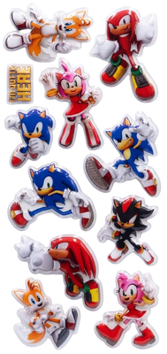 Sonic the Hedgehog Bubble Stickers 3 Pack