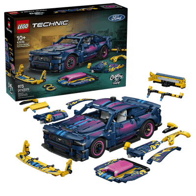 LEGO Technic Custom Garage Ford Mustang GT Car 42236