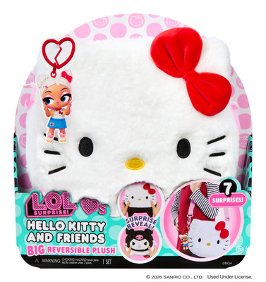 L.O.L. Surprise Loves Hello Kitty & Friends BIG Reversible Plush