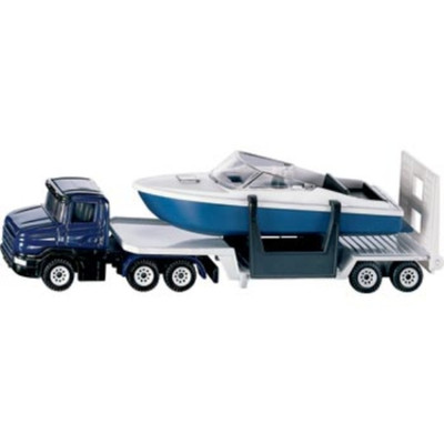 Siku - Low Loader with Boat | SI1613 Siku - Low Loader with Boat | SI1613