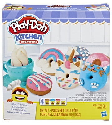 Play-Doh Kitchen Creations Delightful Donuts Set with 4 Colours Play-Doh Kitchen Creations Delightful Donuts Set with 4 Colours