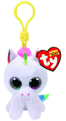 Ty Beanie Boo Clip Pixy White Unicorn