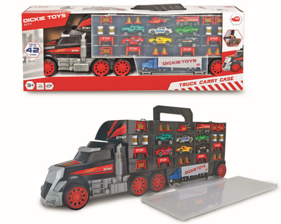 Truck Carry Case Including 9 Vehicles With Accessories