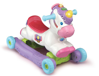 push and ride alphabet train pink