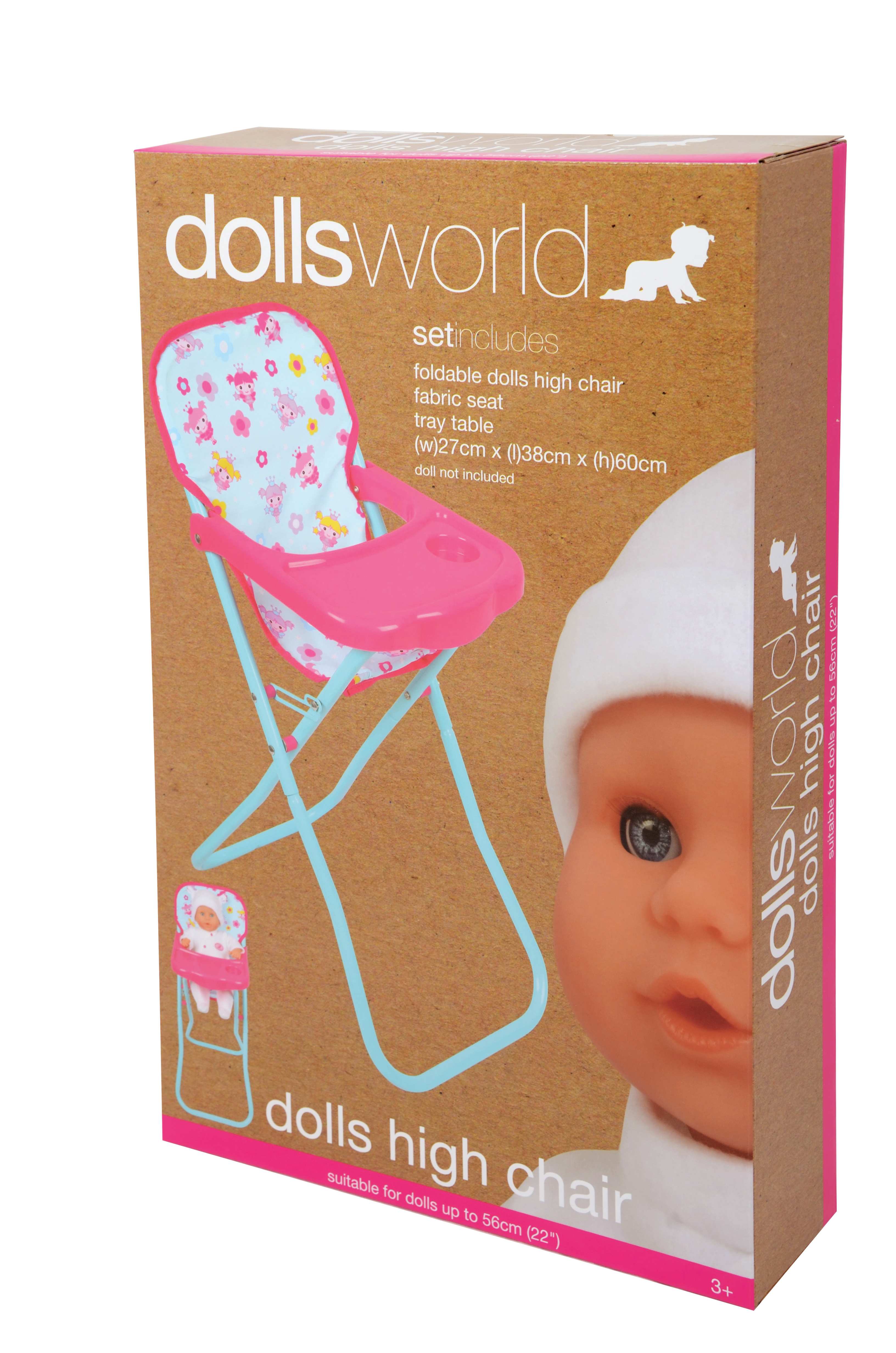 dolls world high chair