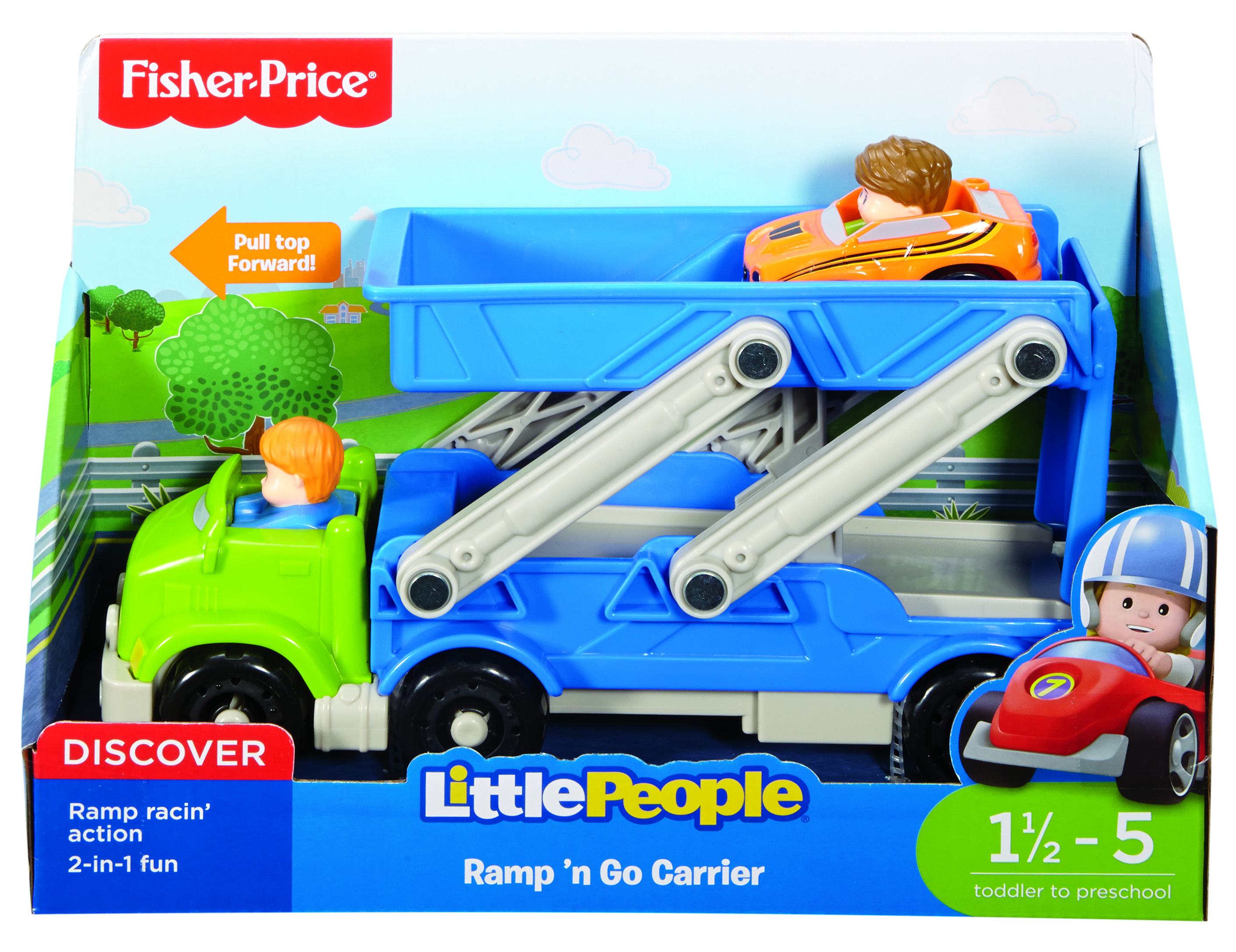 Fisher Price Little People Wheelies Car Carrier Drl43