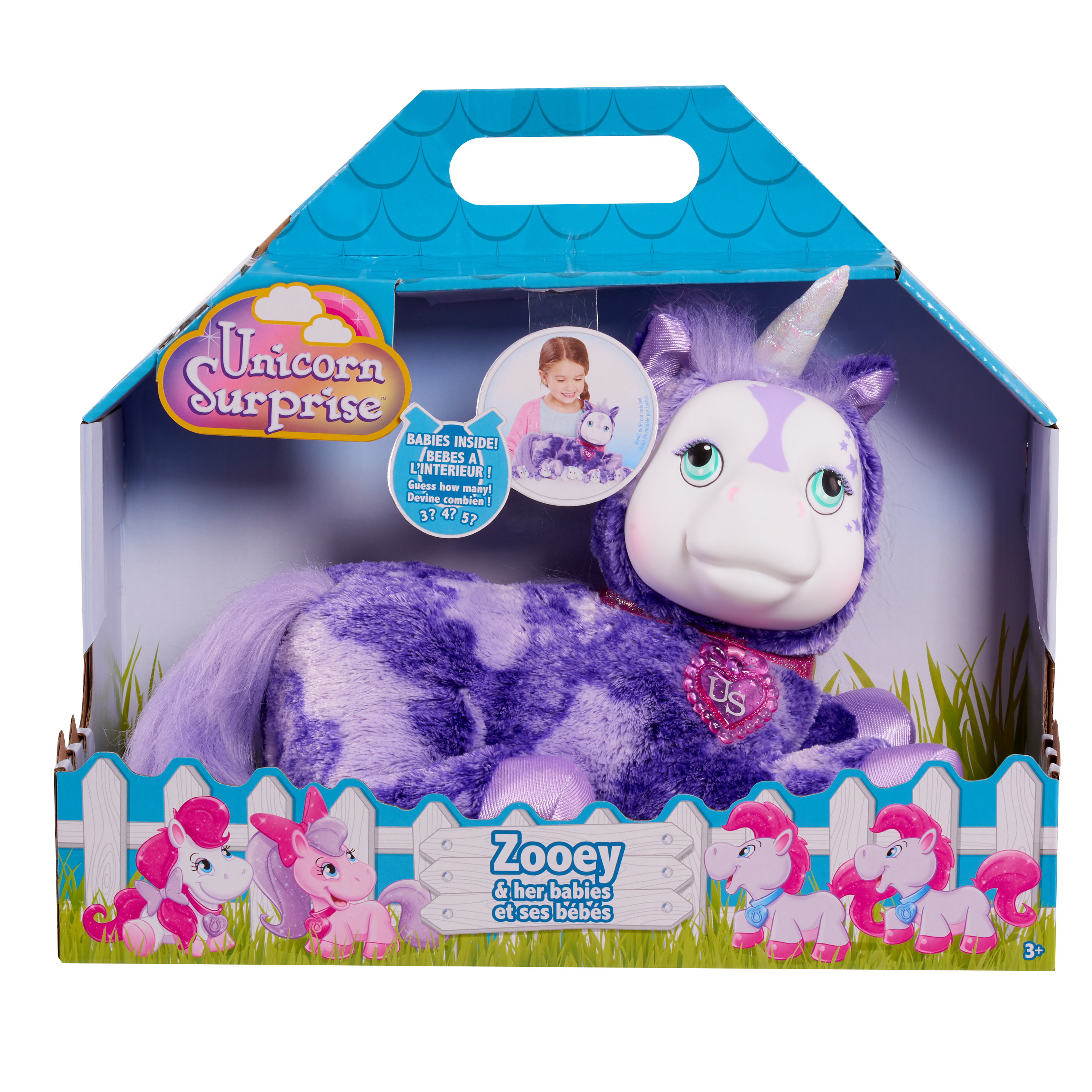 unicorn toy with babies