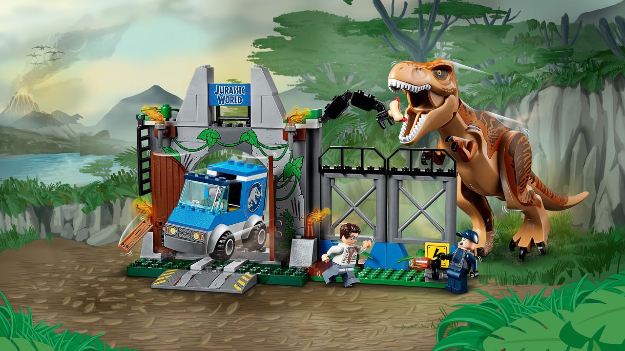 t rex breakout lego set